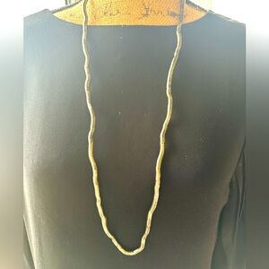 Vintage Adjustable Silver Toned Snake-Like Necklace